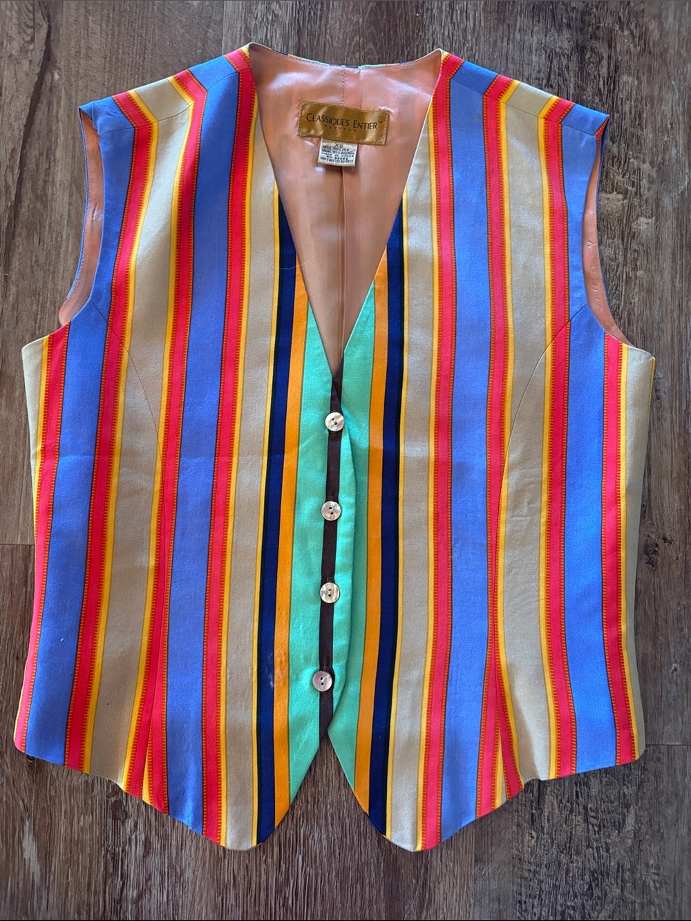 Vintage silk vest